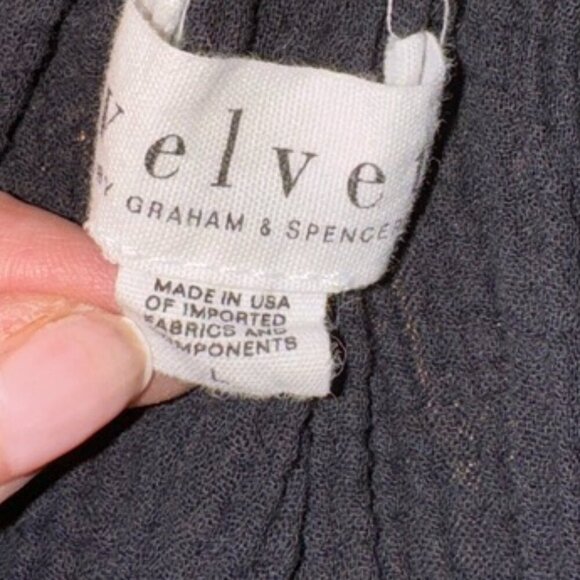 Velvet - black light weight coverup - Picture 4 of 4